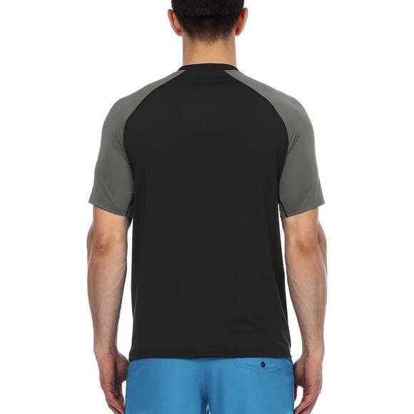 Men's UPF 50+ Quick-Dry Swim Shirt Rash Guard with Sun Protection XXL - Picture 3 of 7